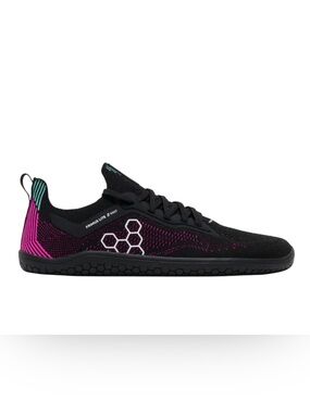Vivo Barefoot Primus Lite Knit Women's Black with Pink & Teal Accents